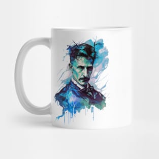 NIKOLA TESLA WATER COLOR PORTRAIT Mug